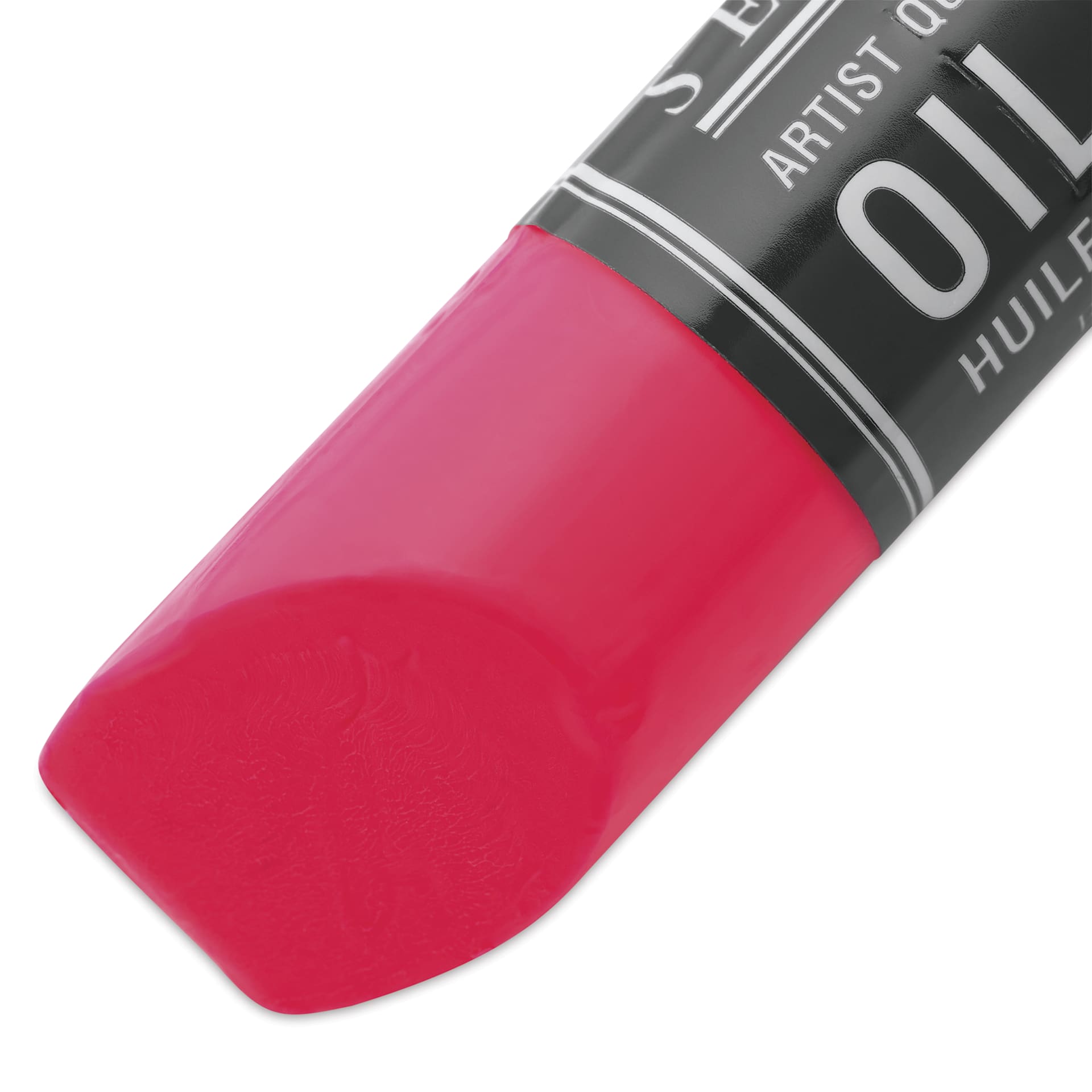 Sennelier Artists' Oil Stick - Fluorescent Pink, close-up of the tip