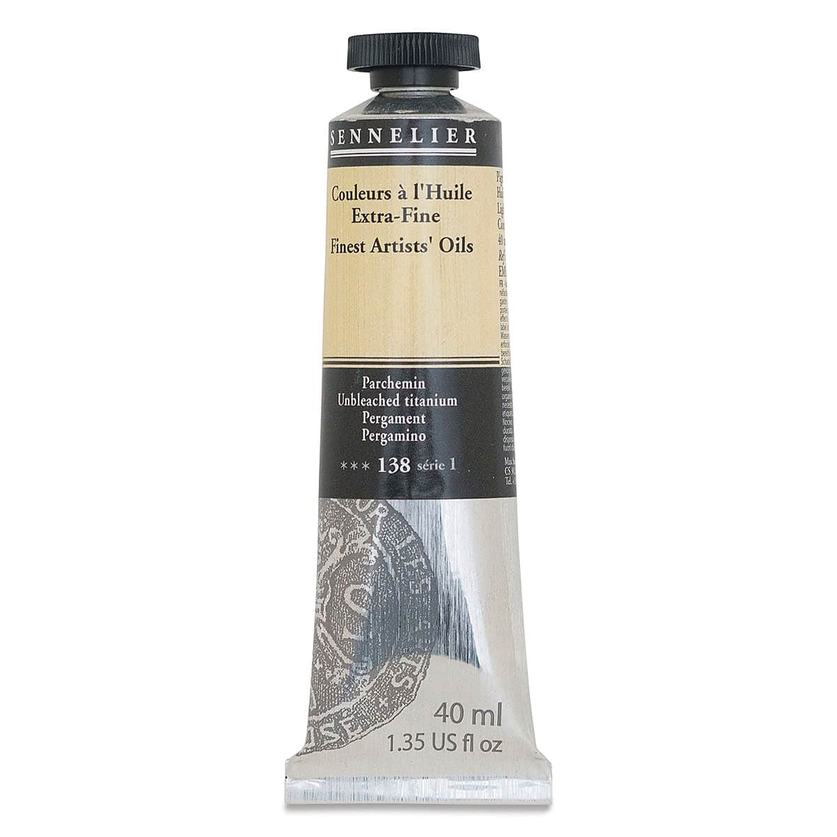 Sennelier Artists' Extra Fine Oil Paint - Unbleached Titanium, 40 ml Tube