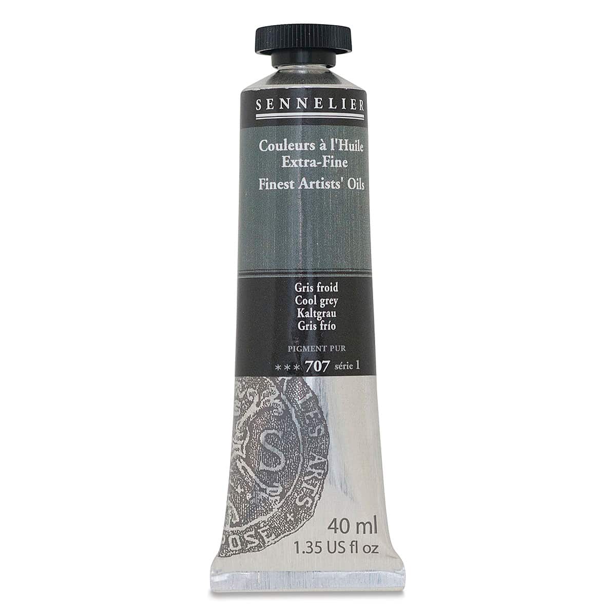 Sennelier Artists' Extra Fine Oil Paint - Cool Gray, 40 ml tube