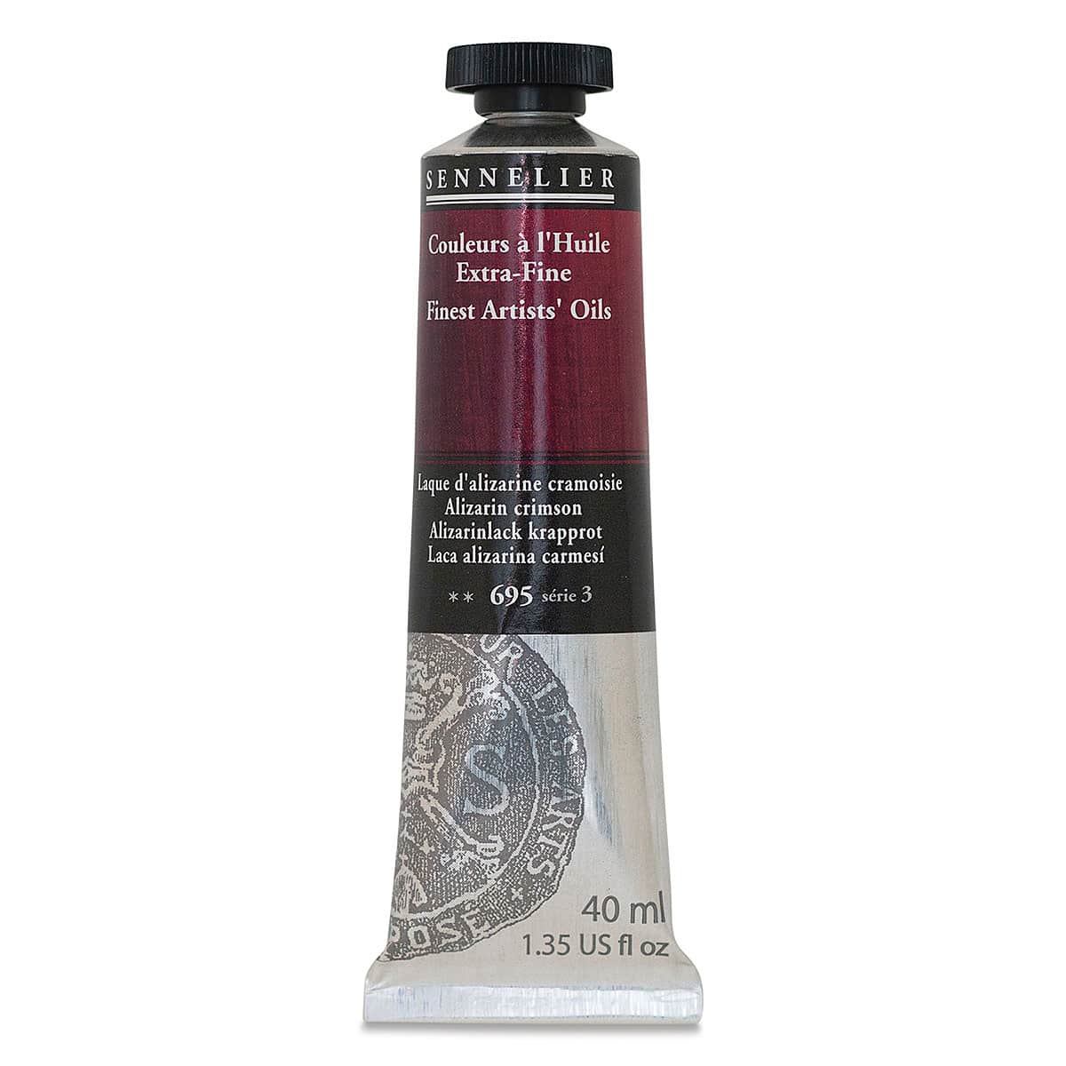 Sennelier Artists' Extra Fine Oil Paint - Alizarin Crimson, 40 ml tube