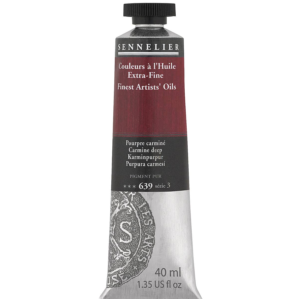 Sennelier Artists' Extra Fine Oil Paint - Carmine Deep, 40 ml tube