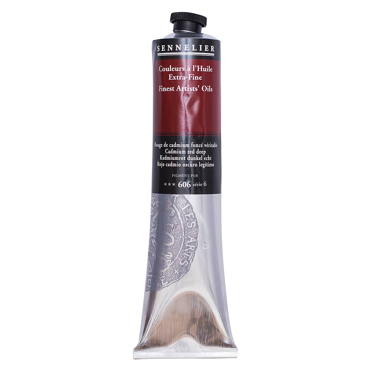 Sennelier Artists' Extra Fine Oil Paint - Cadmium Red Deep, 200 ml tube