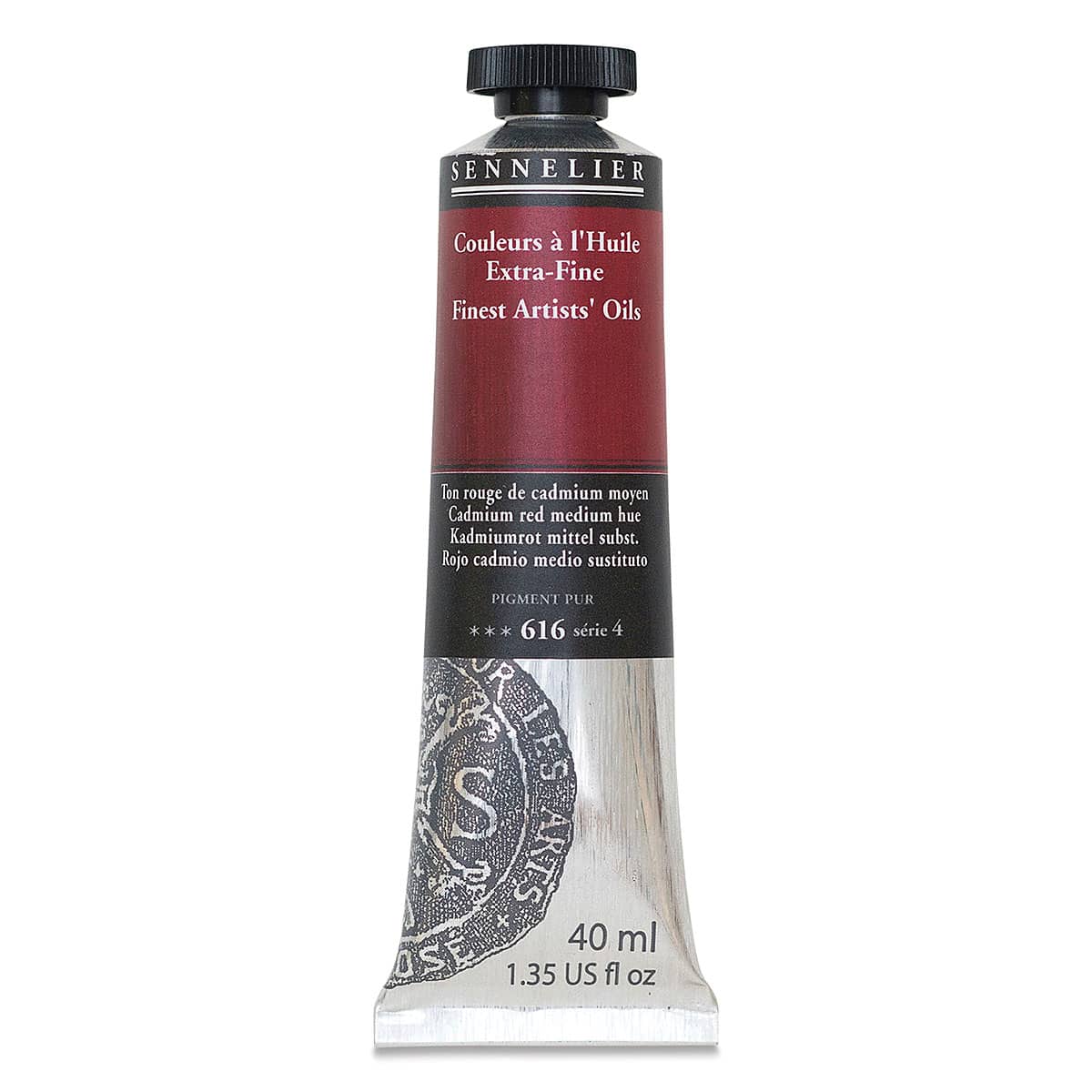 Sennelier Artists' Extra Fine Oil Paint - Cadmium Red Medium Hue, 40 ml tube