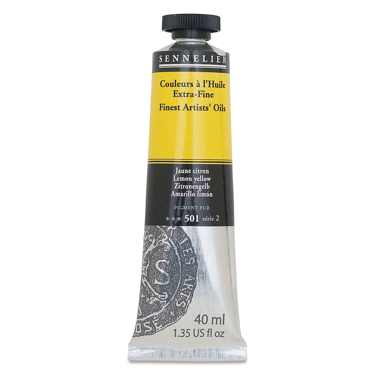 Sennelier Artists' Extra Fine Oil Paint - Lemon Yellow, 40 ml tube