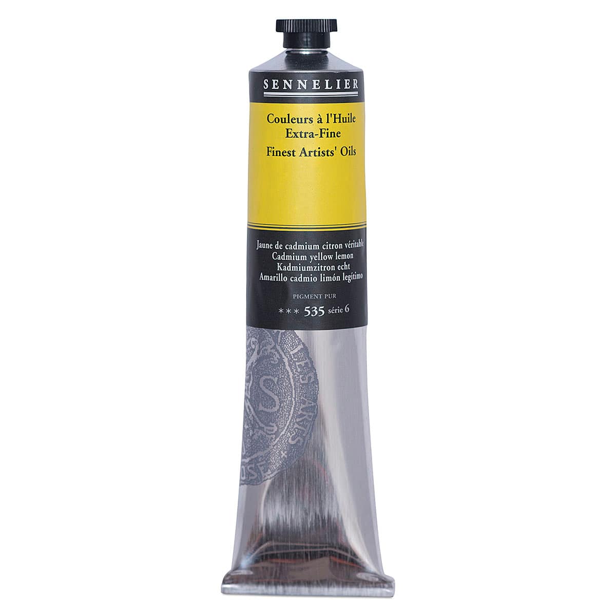 Sennelier Artists' Extra Fine Oil Paint - Cadmium Yellow Lemon, 200 ml tube
