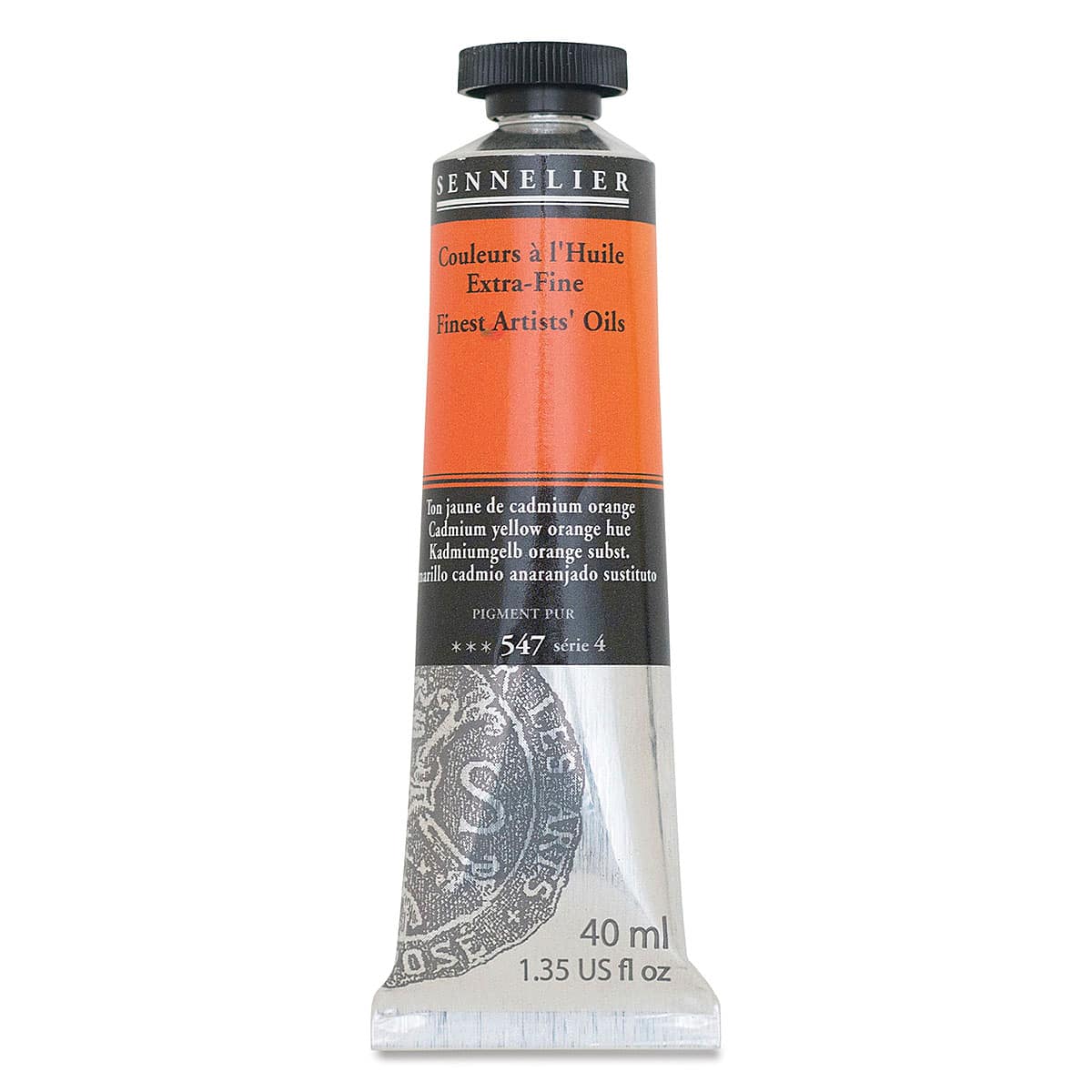 Sennelier Artists' Extra Fine Oil Paint - Cadmium Yellow Orange Hue, 40 ml tube