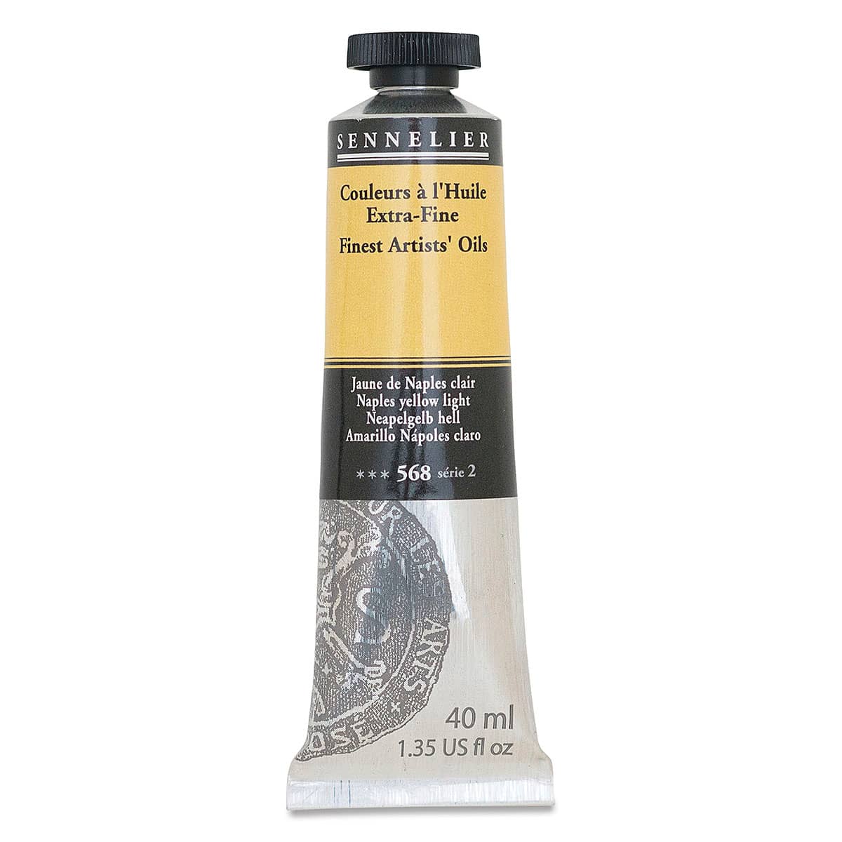 Sennelier Artists' Extra Fine Oil Paint - Naples Yellow Light, 40 ml tube