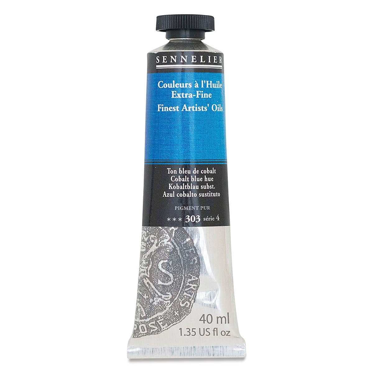 Sennelier Artists' Extra Fine Oil Paint - Cobalt Blue Hue, 40 ml tube