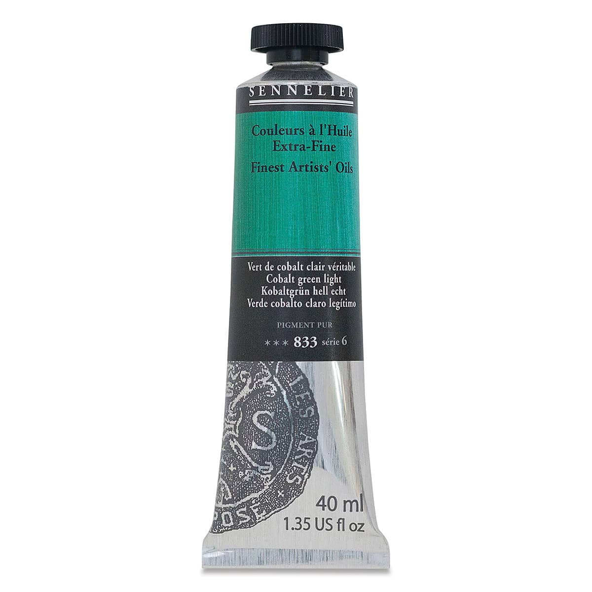 Sennelier Artists' Extra Fine Oil Paint - Cobalt Green Light, 40 ml tube