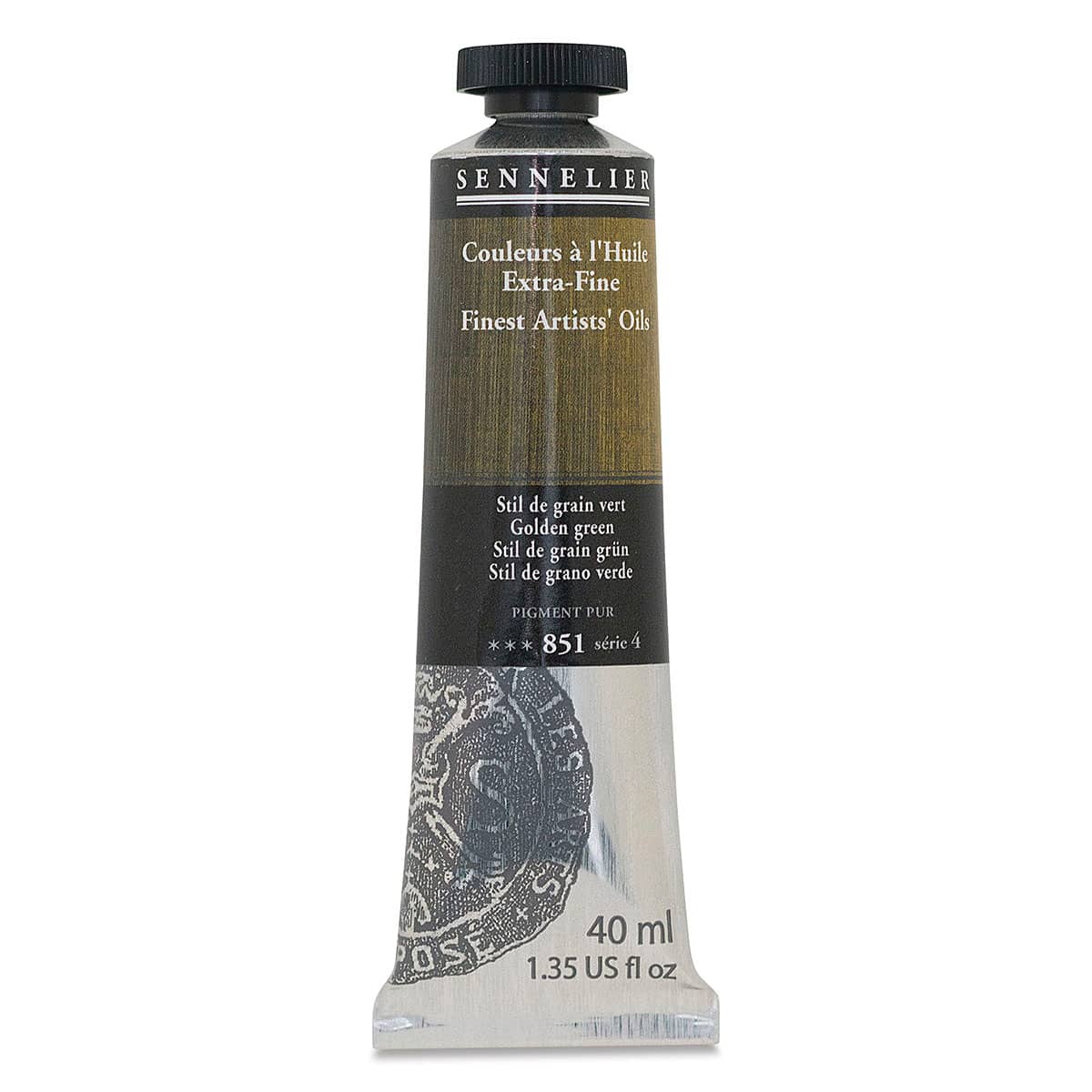Sennelier Artists' Extra Fine Oil Paint - Golden Green, 40 ml tube