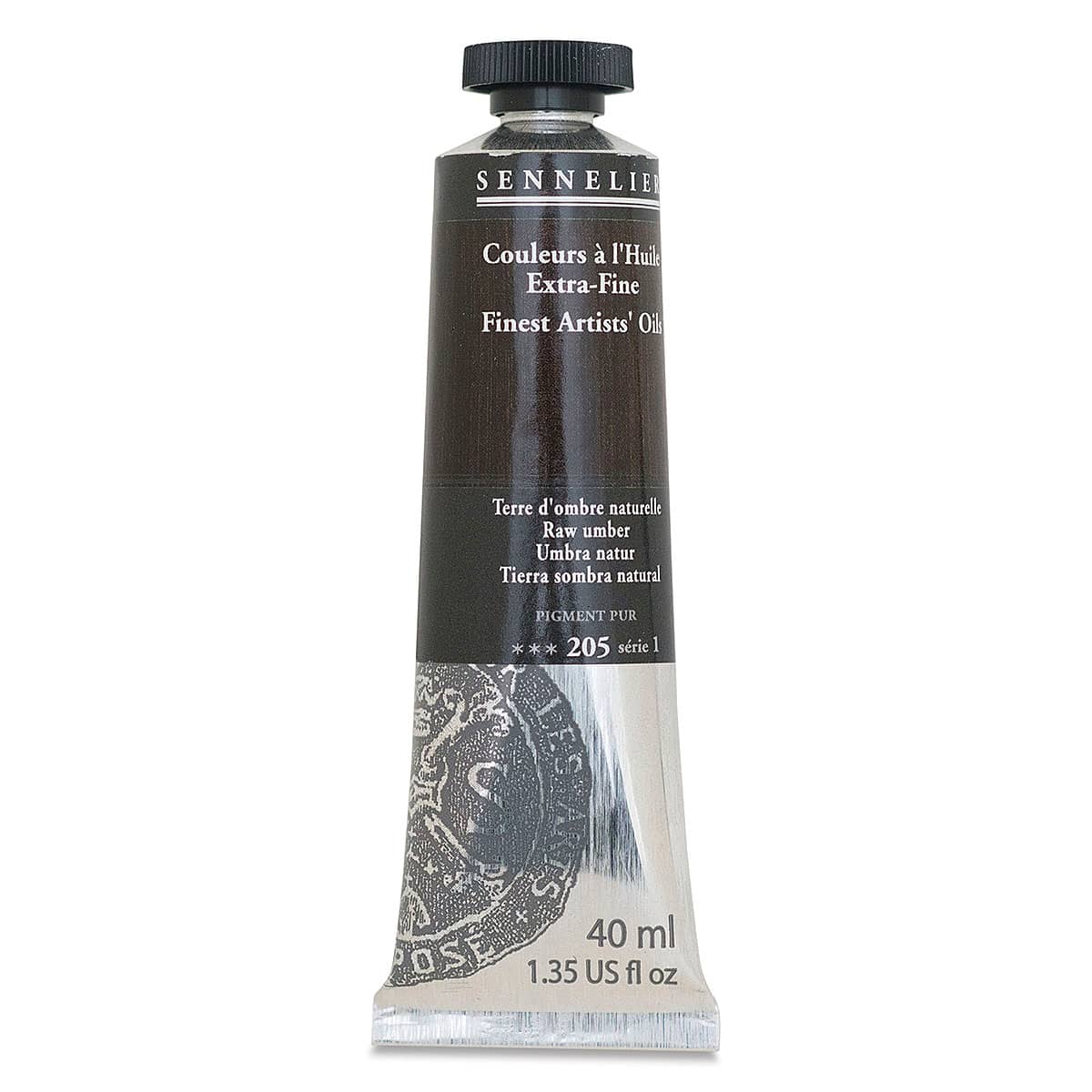 Sennelier Artists' Extra Fine Oil Paint - Raw Umber, 40 ml tube