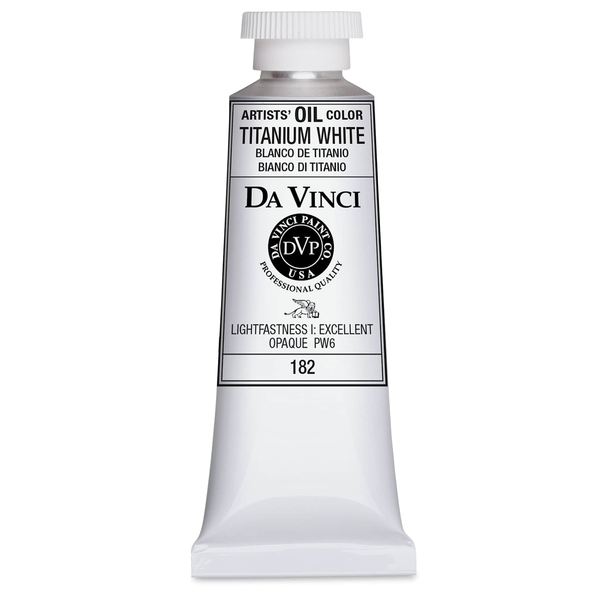 Da Vinci Artists' Oil Color - Titanium White, 37 ml Tube