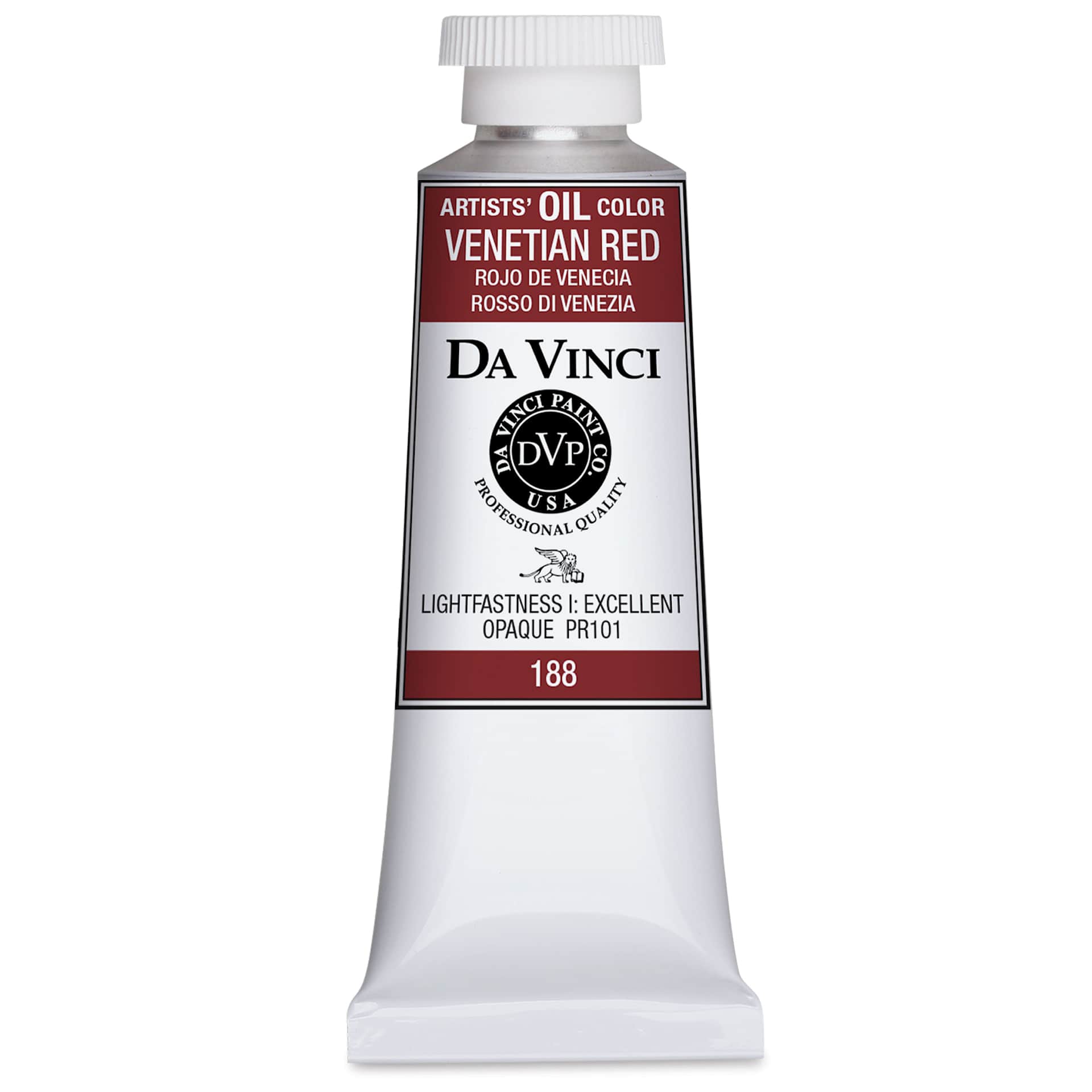 Da Vinci Artists' Oil Color - Venetian Red, 37 ml Tube