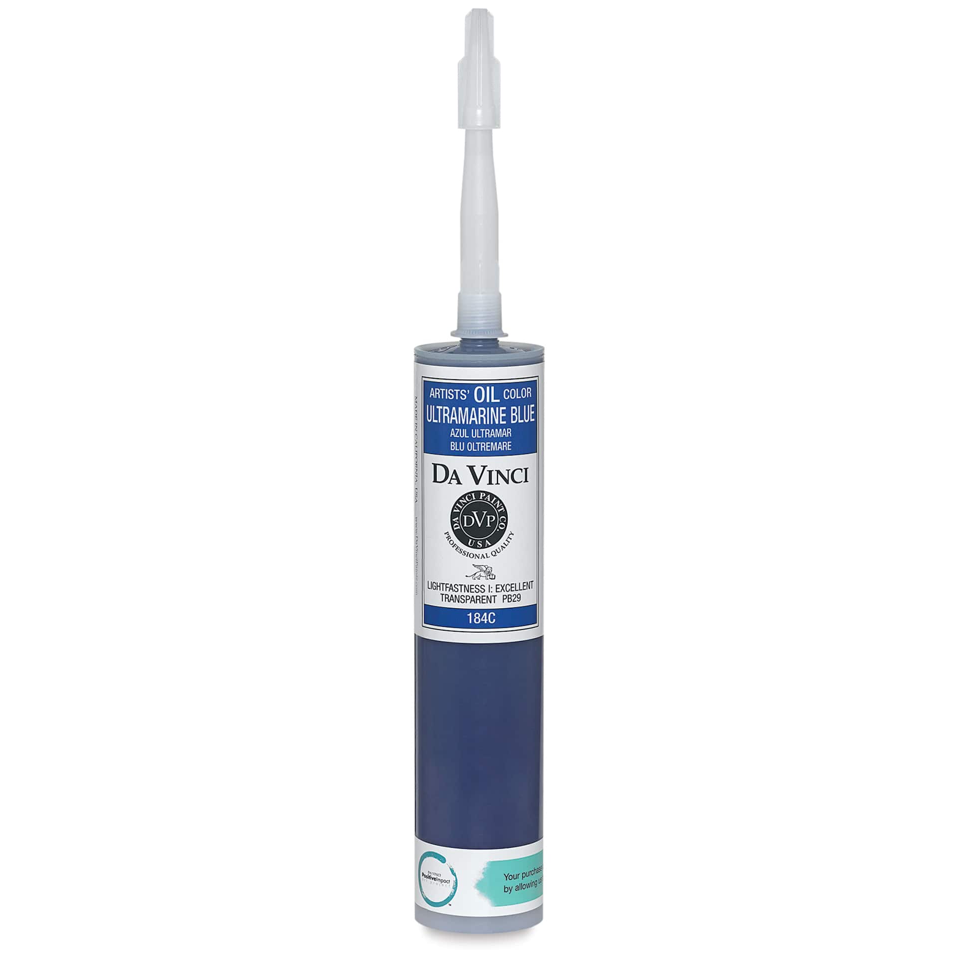 Da Vinci Artists' Oil Color - Ultramarine Blue, 300 ml cartridge