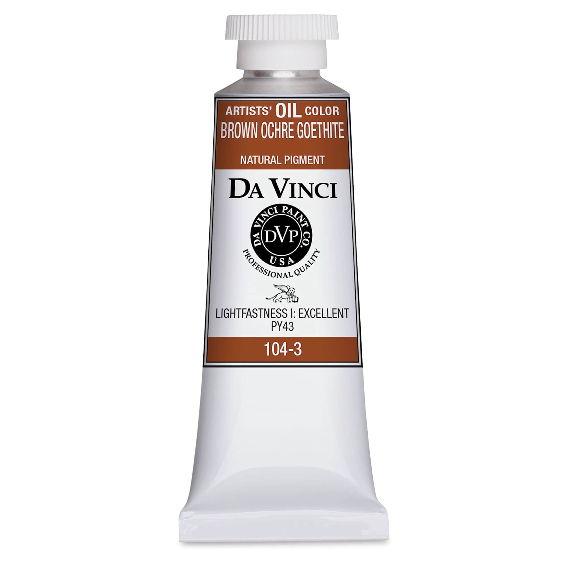 Da Vinci Artists' Oil Color - Brown Ochre Goethite, 37 ml Tube