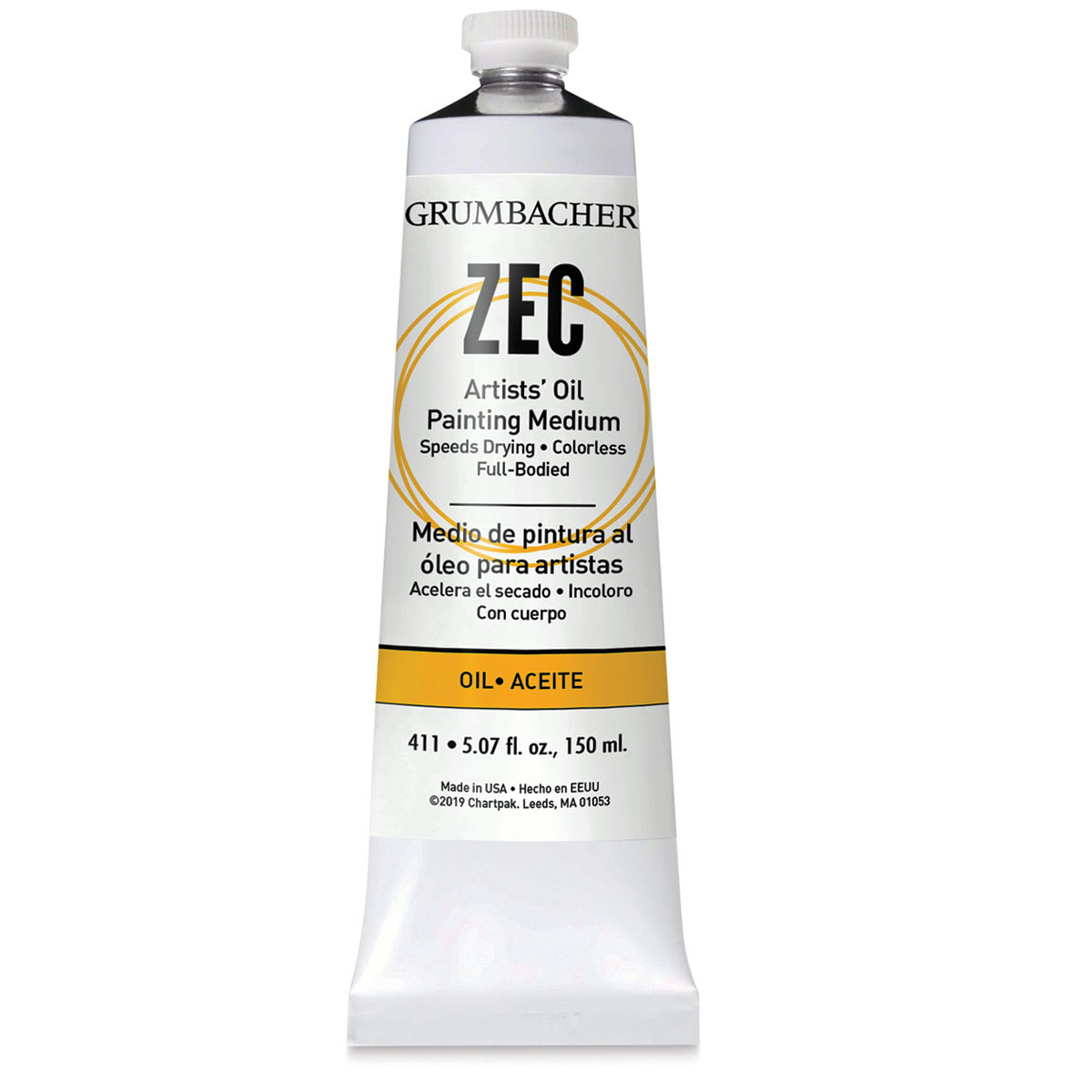 Grumbacher ZEC Medium - 5 oz Tube shown upright