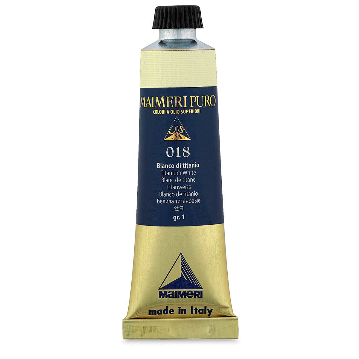 Maimeri Puro Oil Color - Titanium White, 40 ml tube