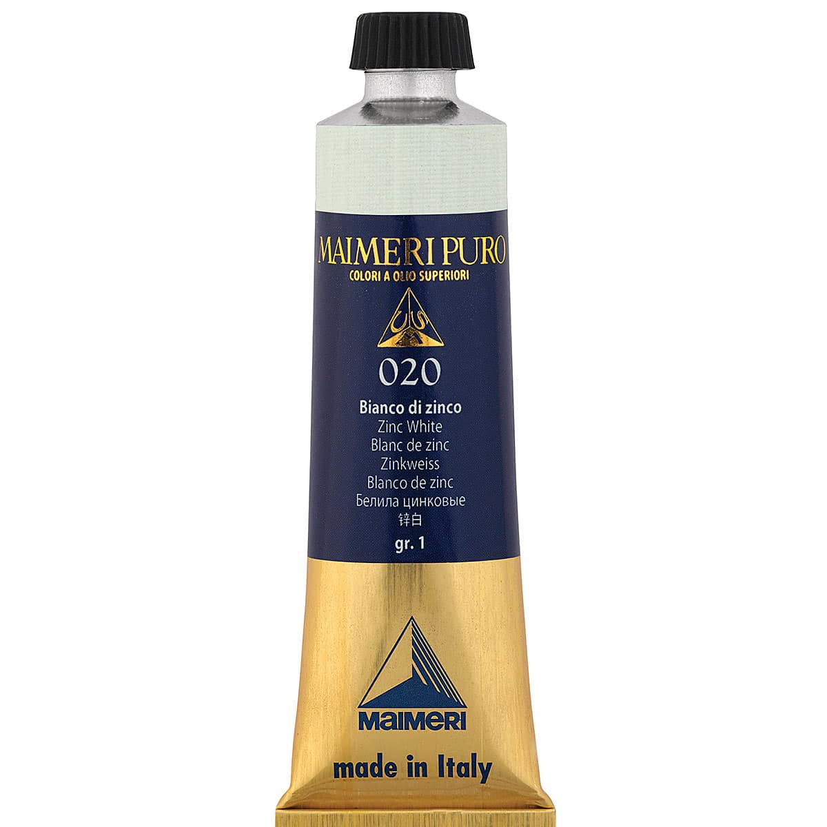 Maimeri Puro Oil Color - Zinc White, 40 ml tube