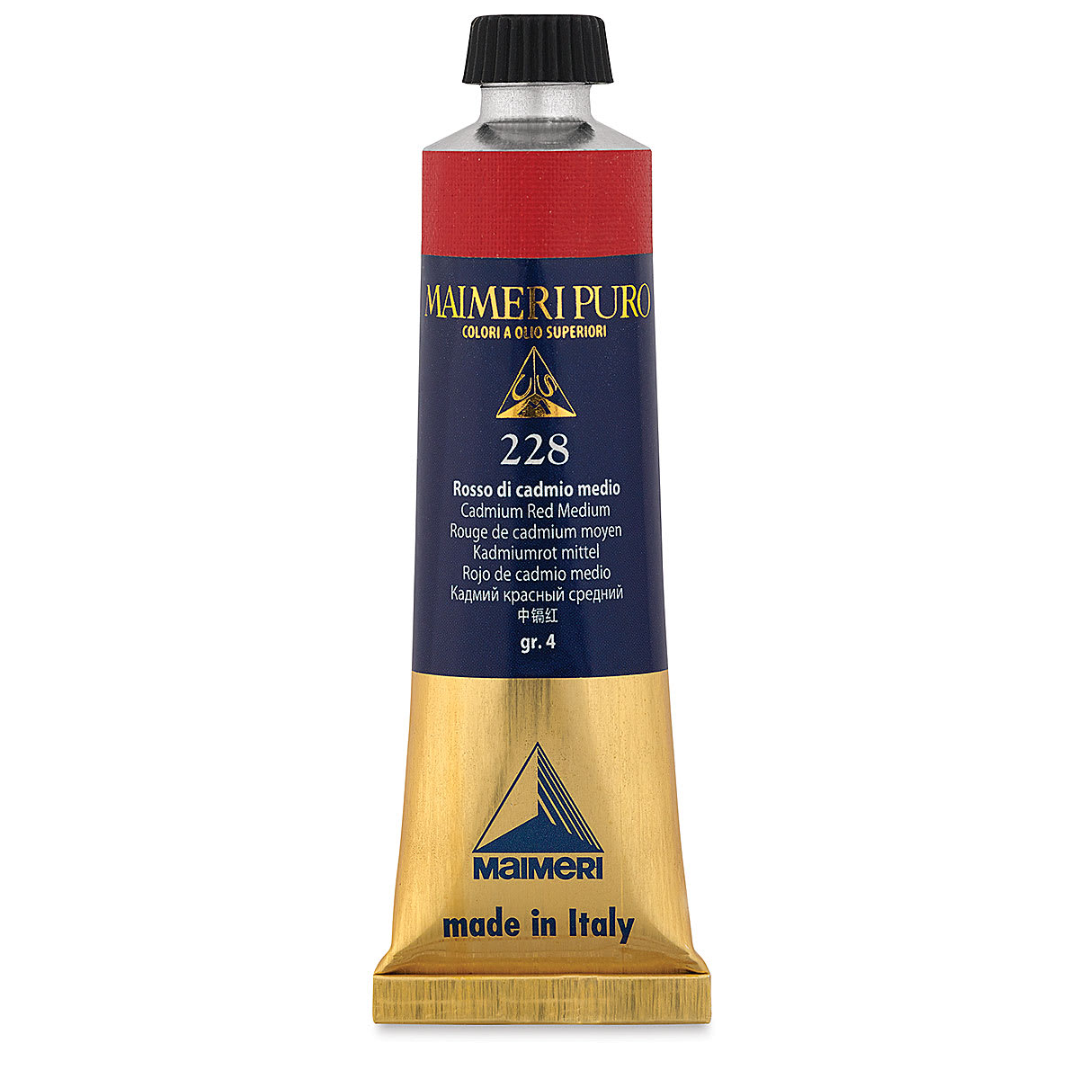 Maimeri Puro Oil Color - Cadmium Red Medium, 40 ml tube