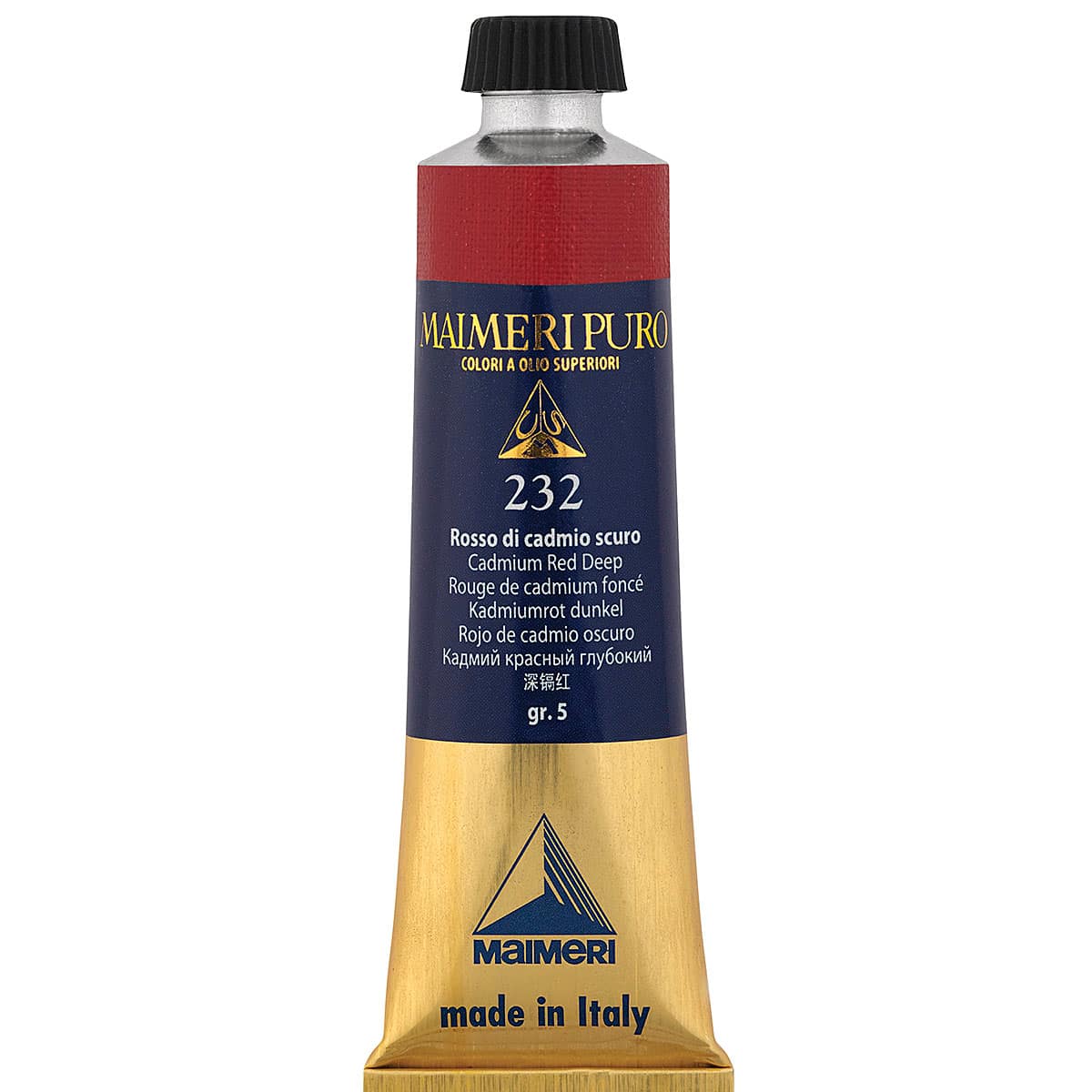 Maimeri Puro Oil Color - Cadmium Red Deep, 40 ml tube