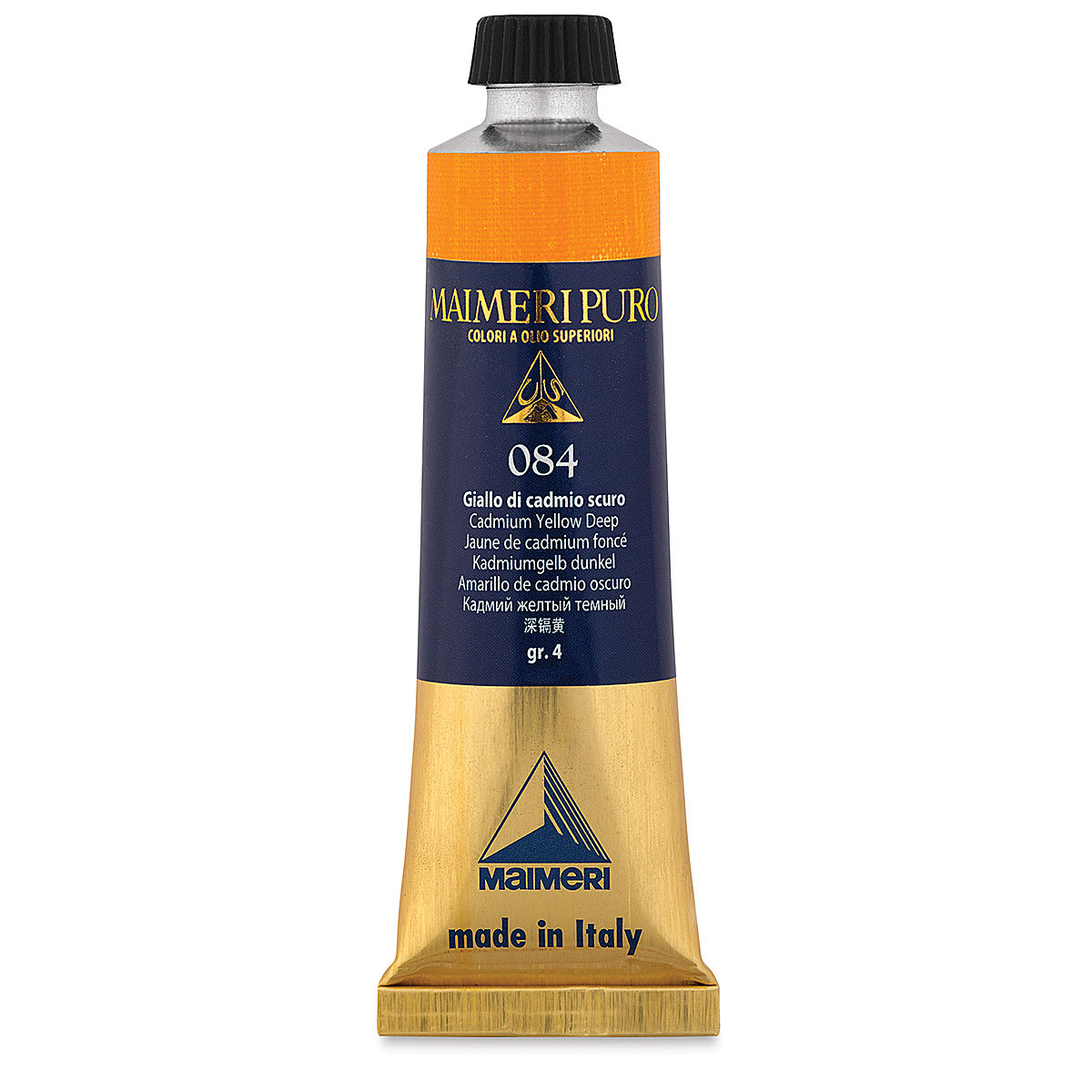 Maimeri Puro Oil Color - Cadmium Yellow Deep, 40 ml tube