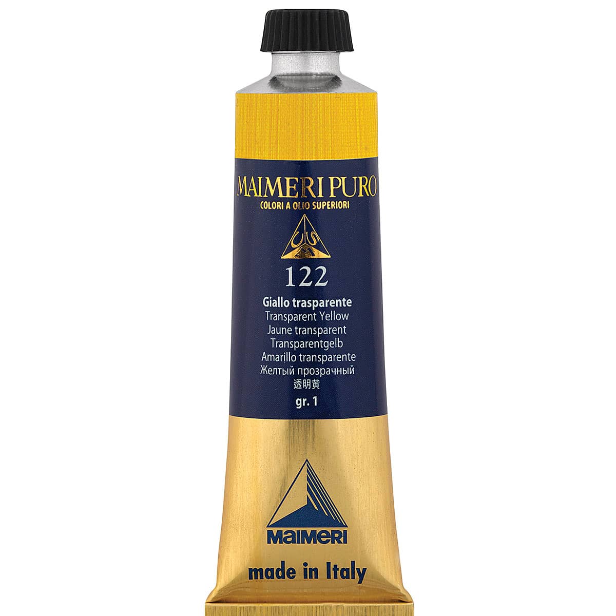 Maimeri Puro Oil Color - Transparent Yellow, 40 ml Tube