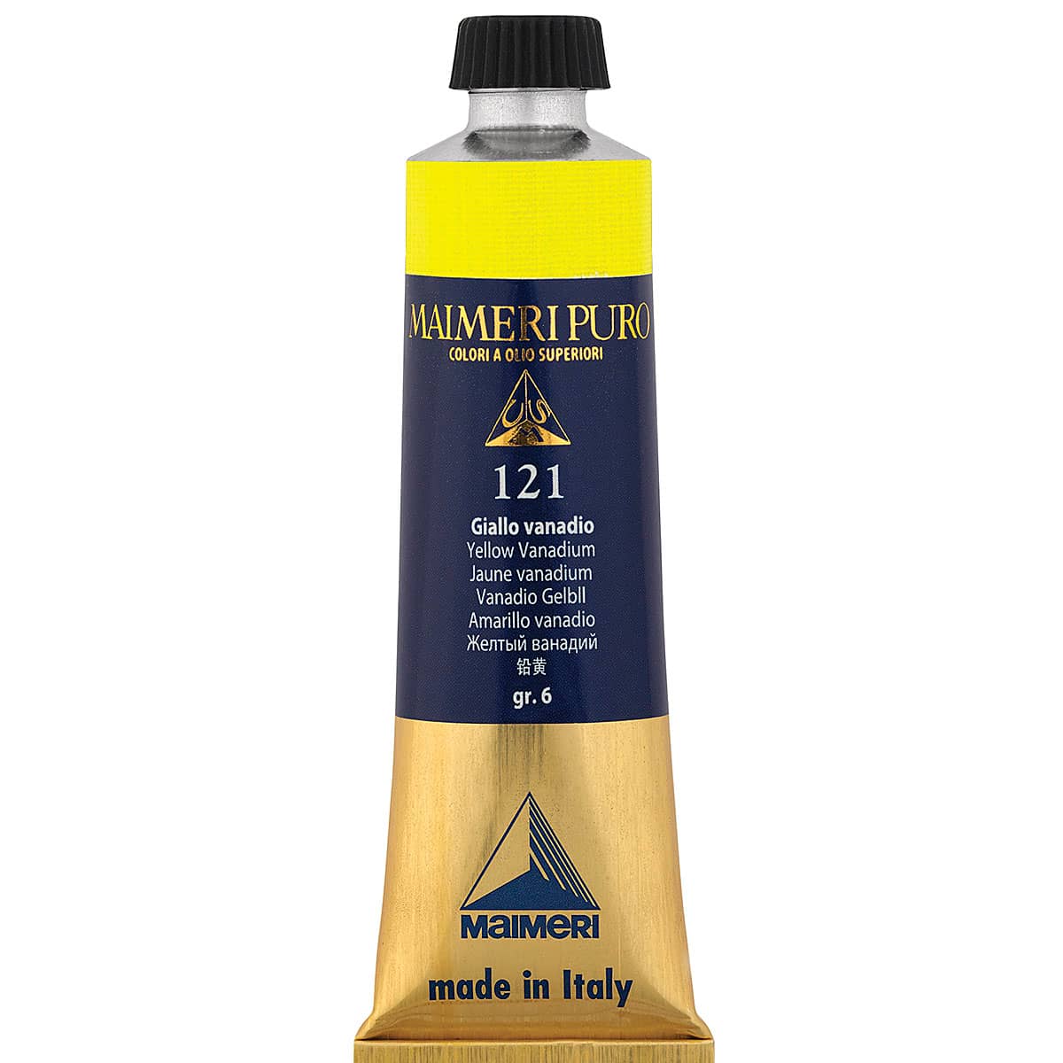 Maimeri Puro Oil Color - Yellow Vanadium, 40 ml Tube