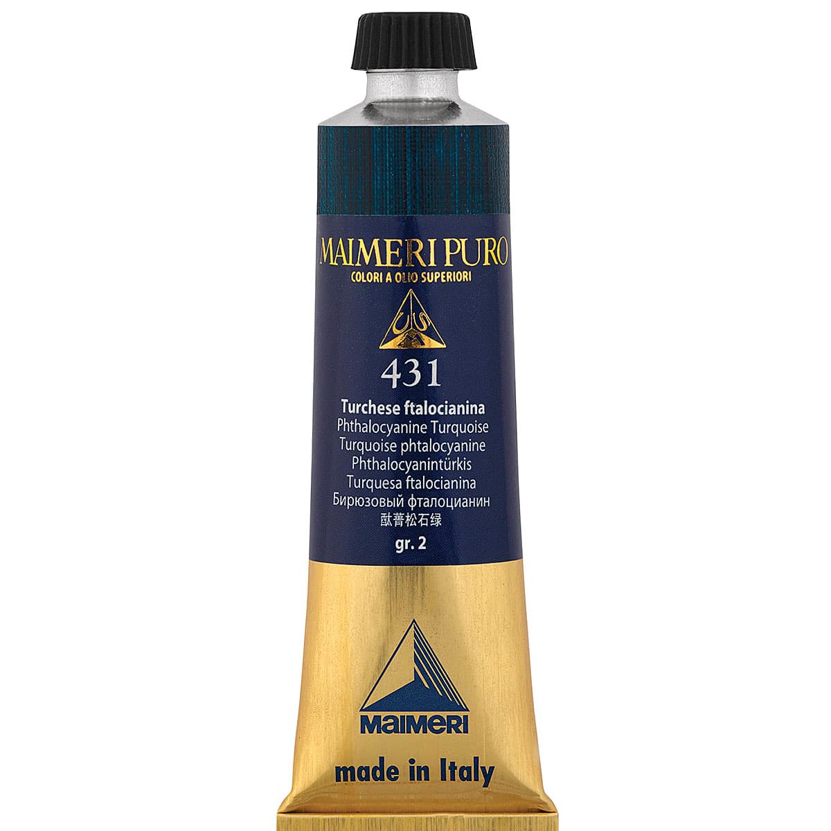 Maimeri Puro Oil Color - Phthalo Turquoise, 40 ml Tube