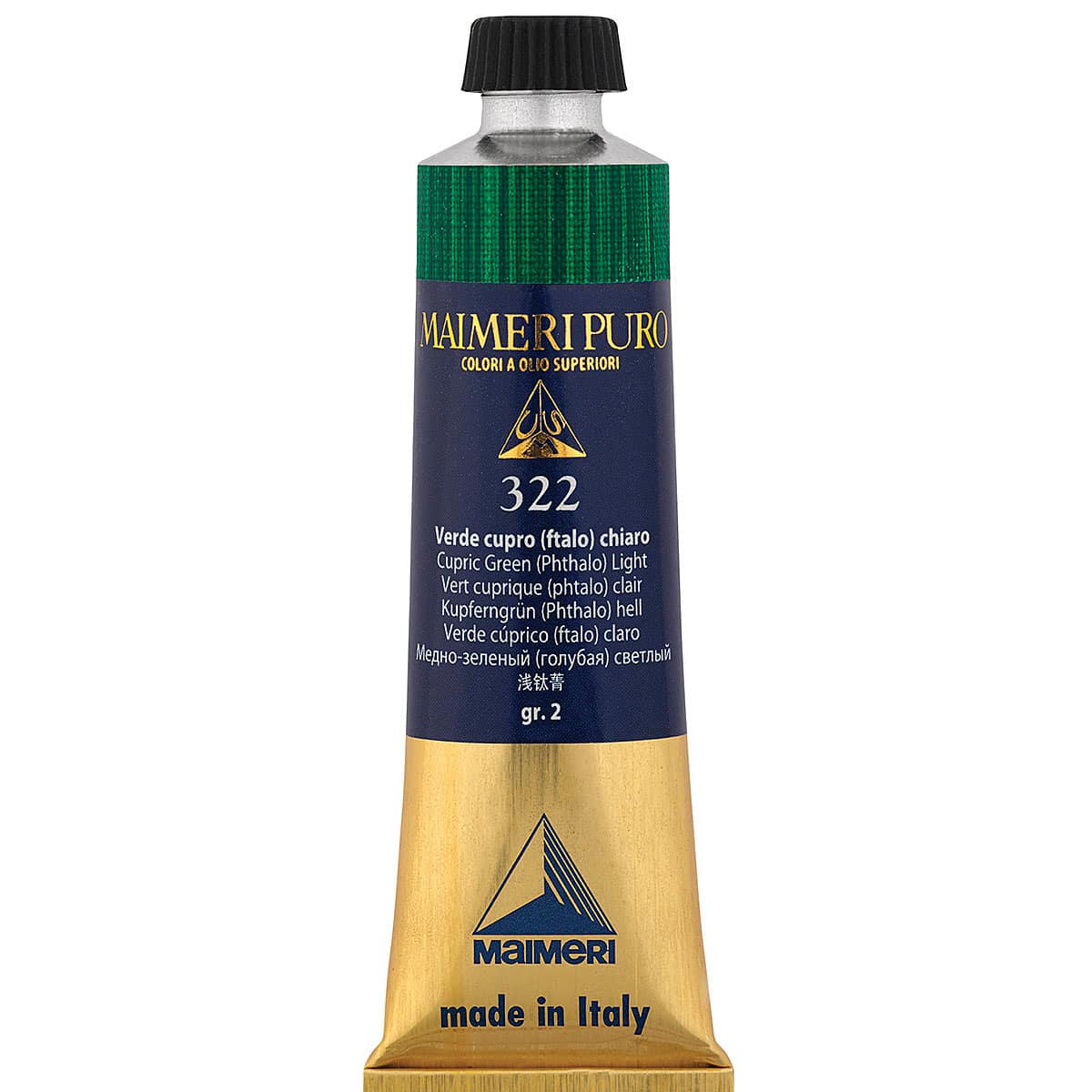 Maimeri Puro Oil Color - Cupric Green Light, 40 ml tube