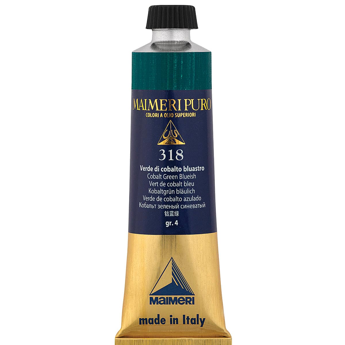 Maimeri Puro Oil Color - Cobalt Green Bluish, 40 ml Tube