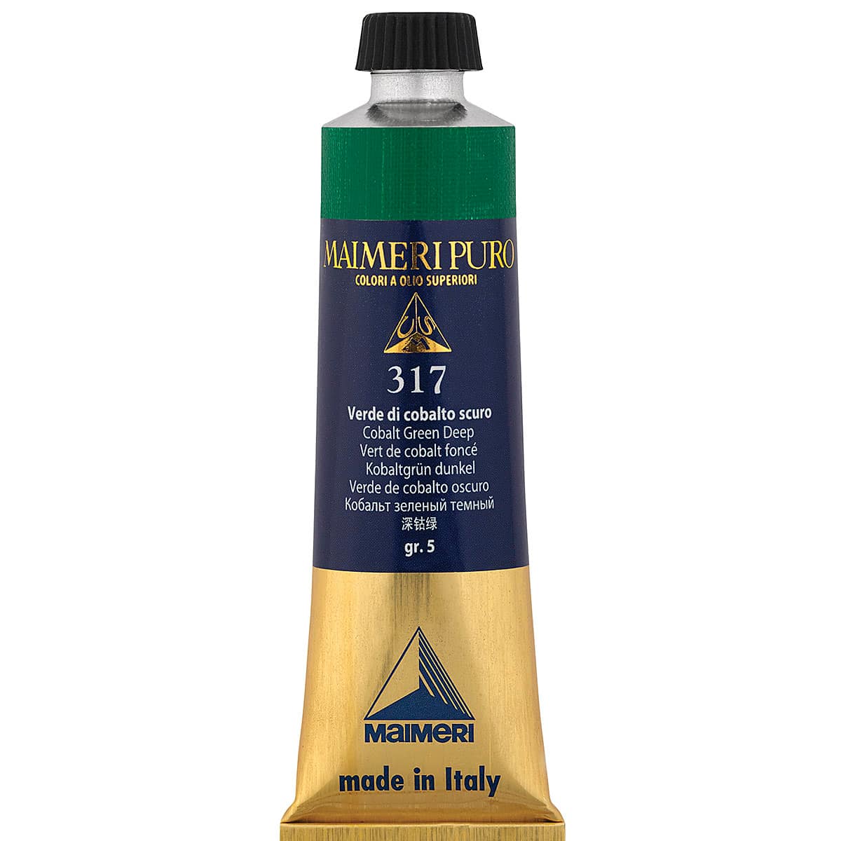 Maimeri Puro Oil Color - Cobalt Green Deep, 40 ml tube
