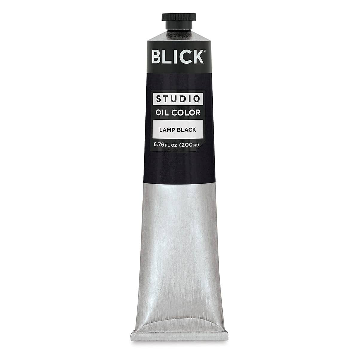 Blick Studio Oil Colors - Lamp Black, 200 ml tube