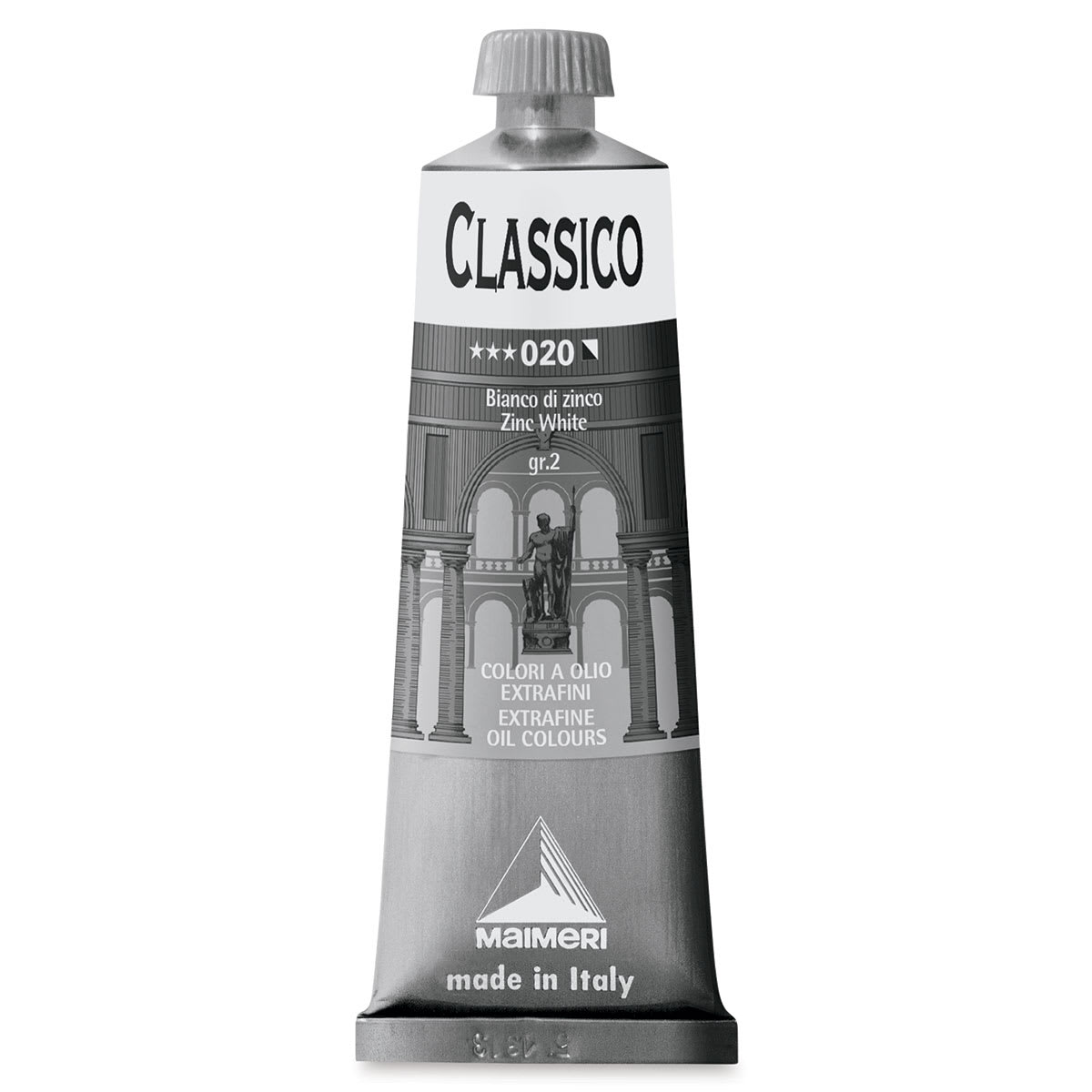 Maimeri Classico Oil Color - Zinc White, 60 ml tube