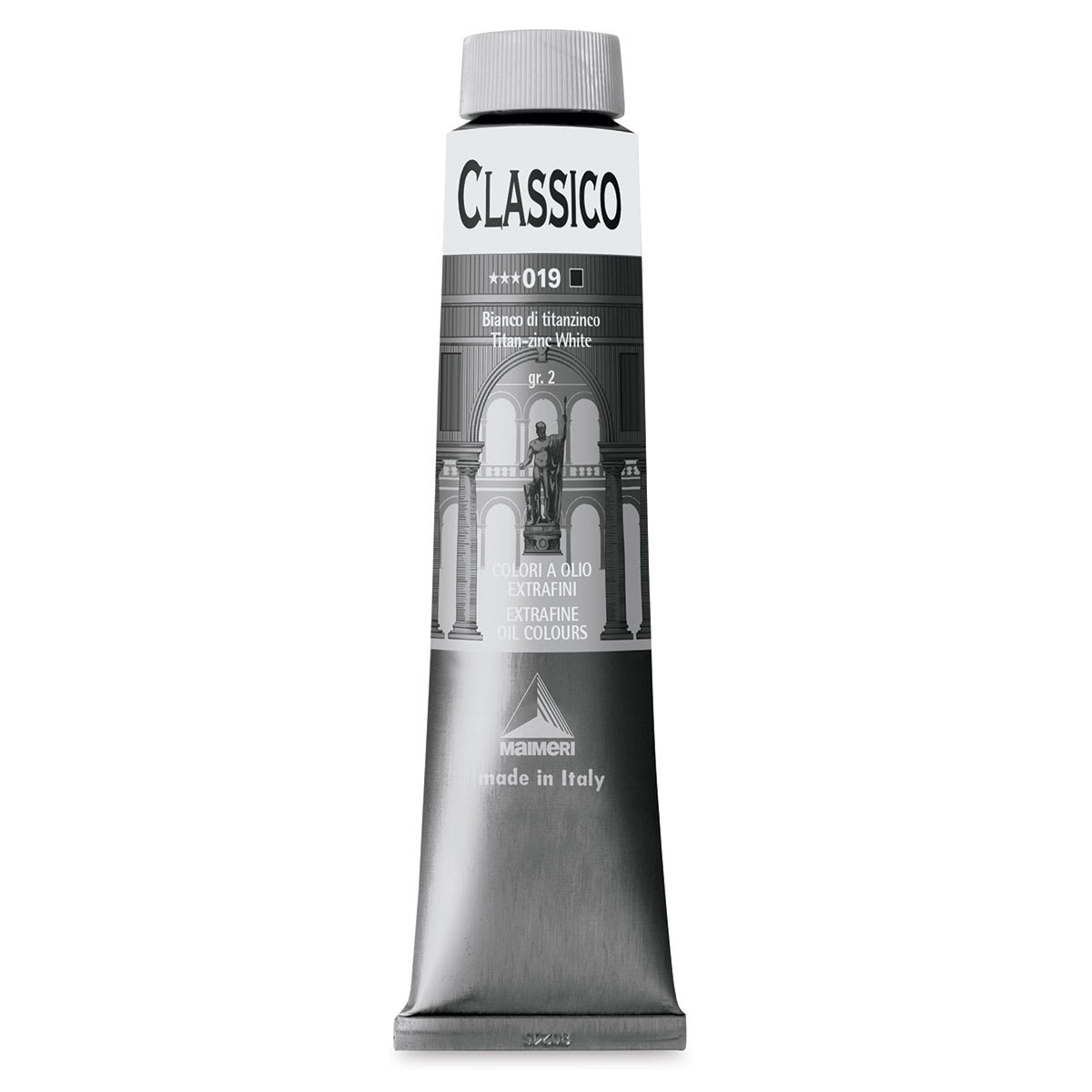 Maimeri Classico Oil Color - Titanium Zinc White, 200 ml tube