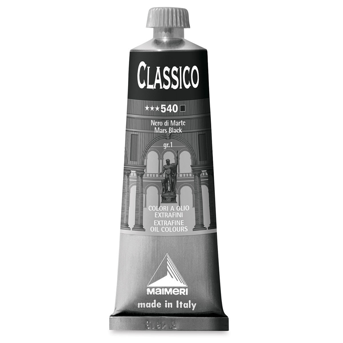 Maimeri Classico Oil Color - Mars Black, 60 ml tube