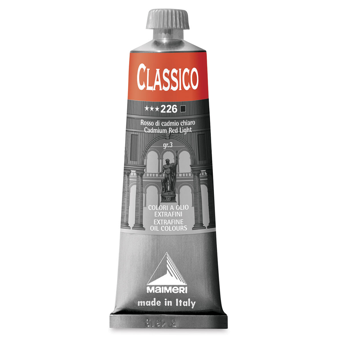 Maimeri Classico Oil Color - Cadmium Red Light, 60 ml tube