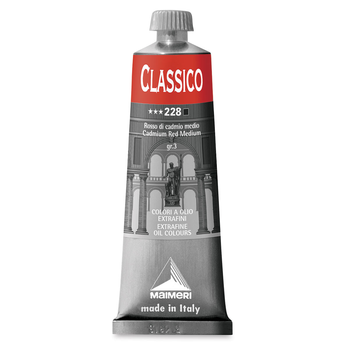Maimeri Classico Oil Color - Cadmium Red Medium, 60 ml tube
