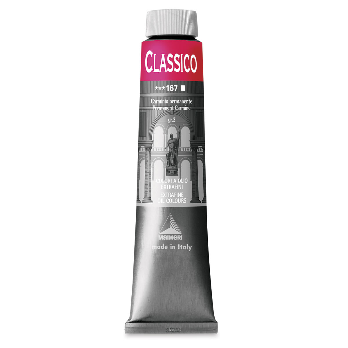 Maimeri Classico Oil Color - Permanent Carmine, 200 ml tube