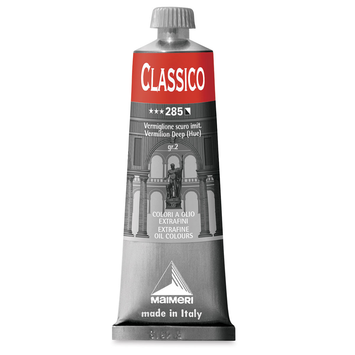 Maimeri Classico Oil Color - Vermilion Deep (Hue), 60 ml tube
