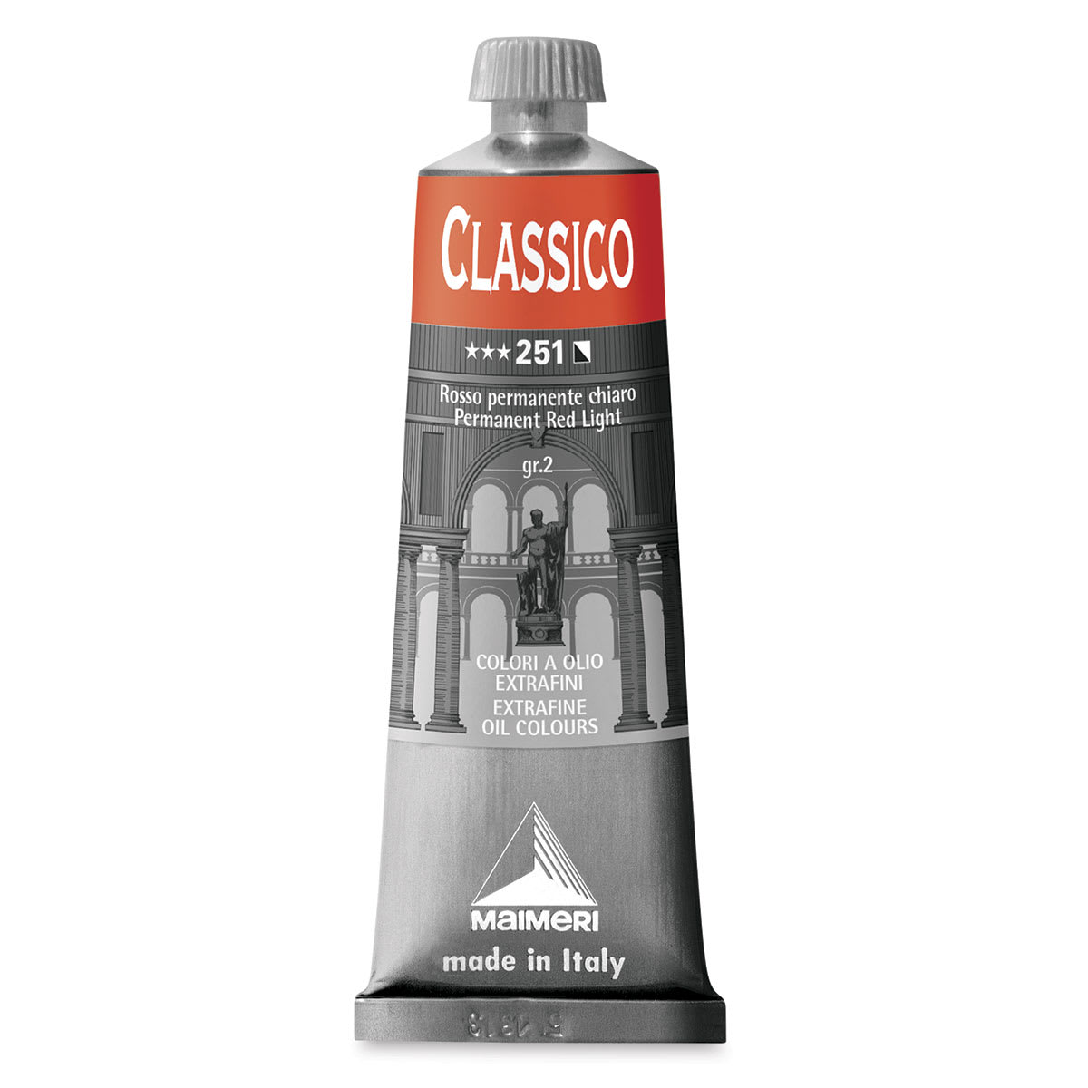 Maimeri Classico Oil Color - Permanent Red Light, 60 ml tube
