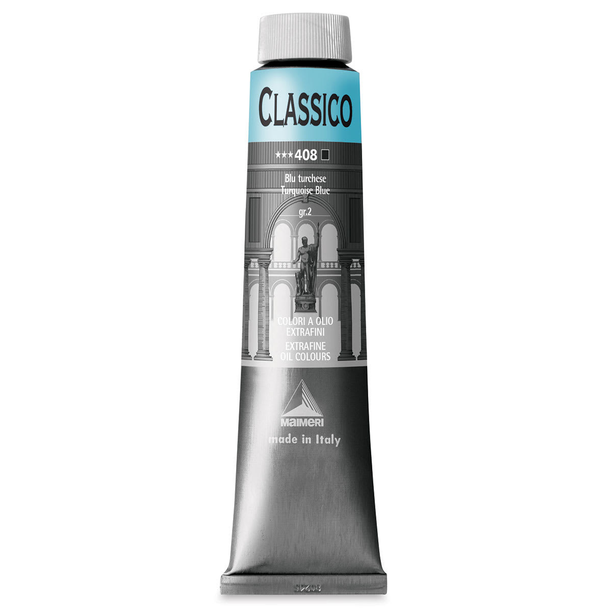 Maimeri Classico Oil Color - Turquoise Blue, 200 ml tube