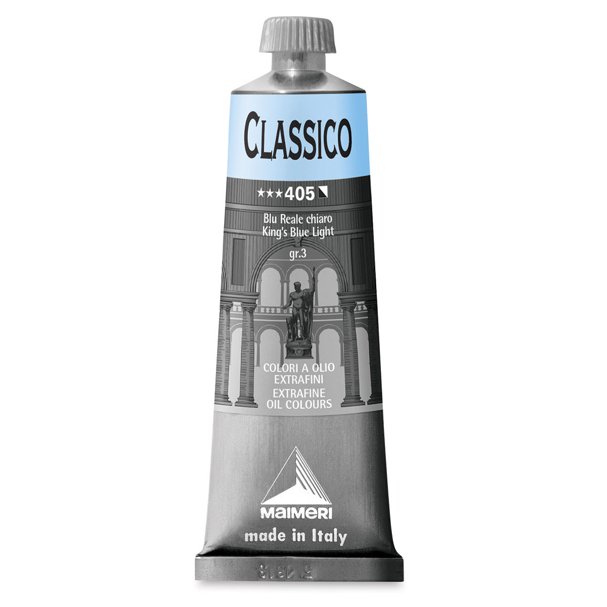 Maimeri Classico Oil Color - King's Blue Light, 60 ml tube