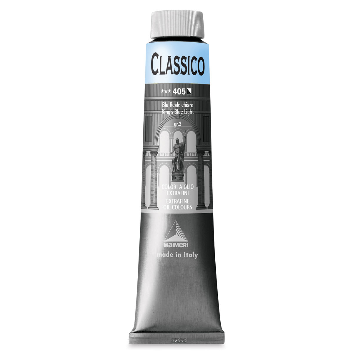Maimeri Classico Oil Color - King's Blue Light, 200 ml tube