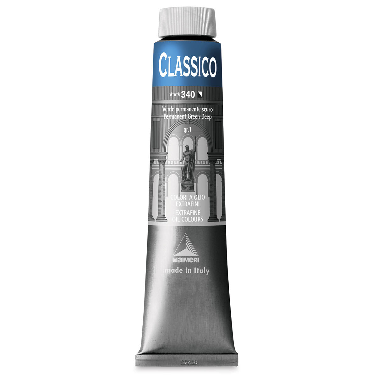 Maimeri Classico Oil Color - Permanent Green Deep, 200 ml tube