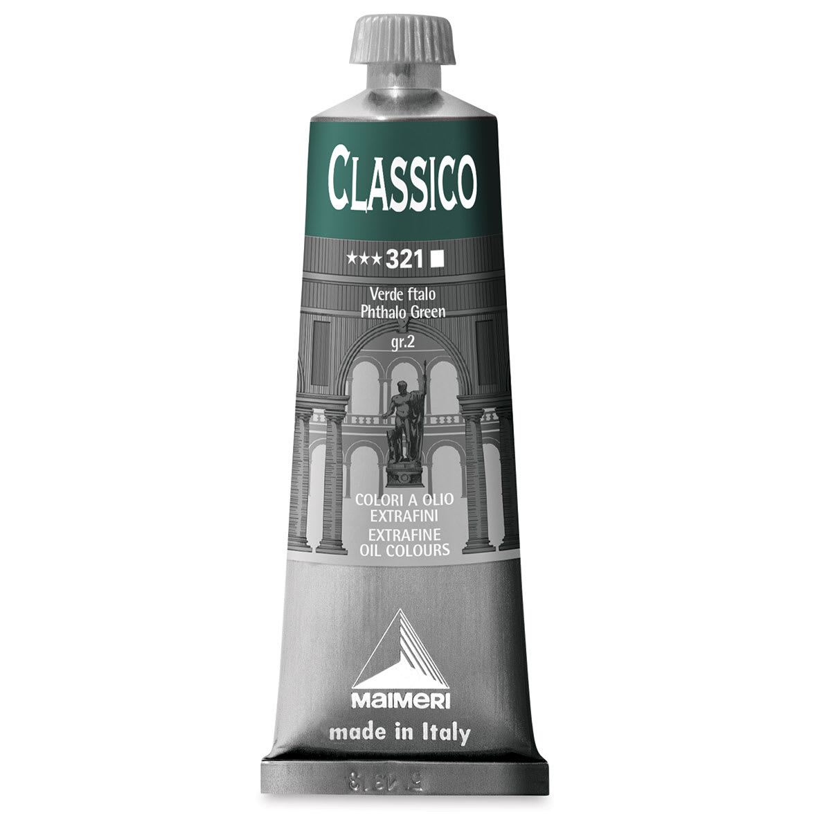 Maimeri Classico Oil Colors - Phthalo Green, 60 ml tube