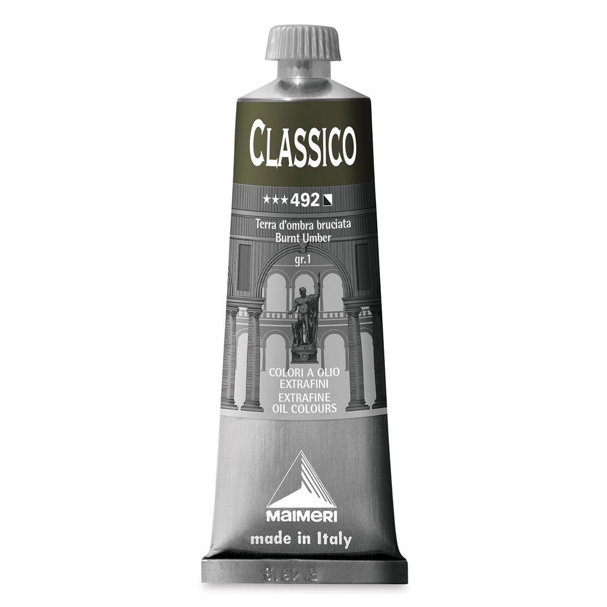 Maimeri Classico Oil Color - Burnt Umber, 60 ml tube