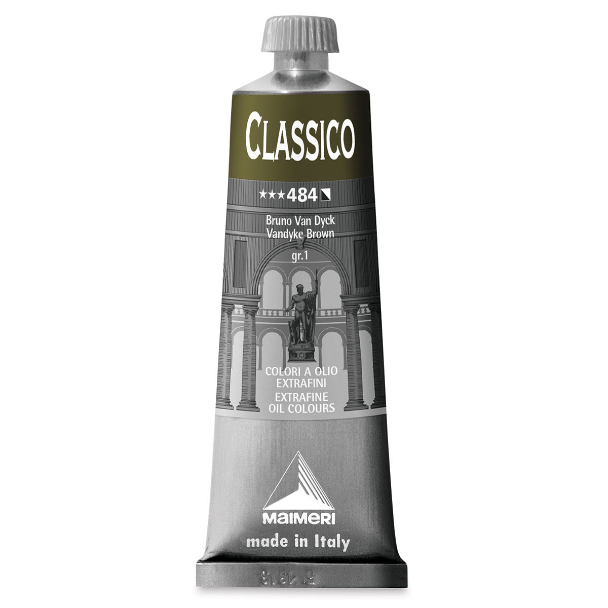 Maimeri Classico Oil Color - Vandyke Brown, 60 ml tube