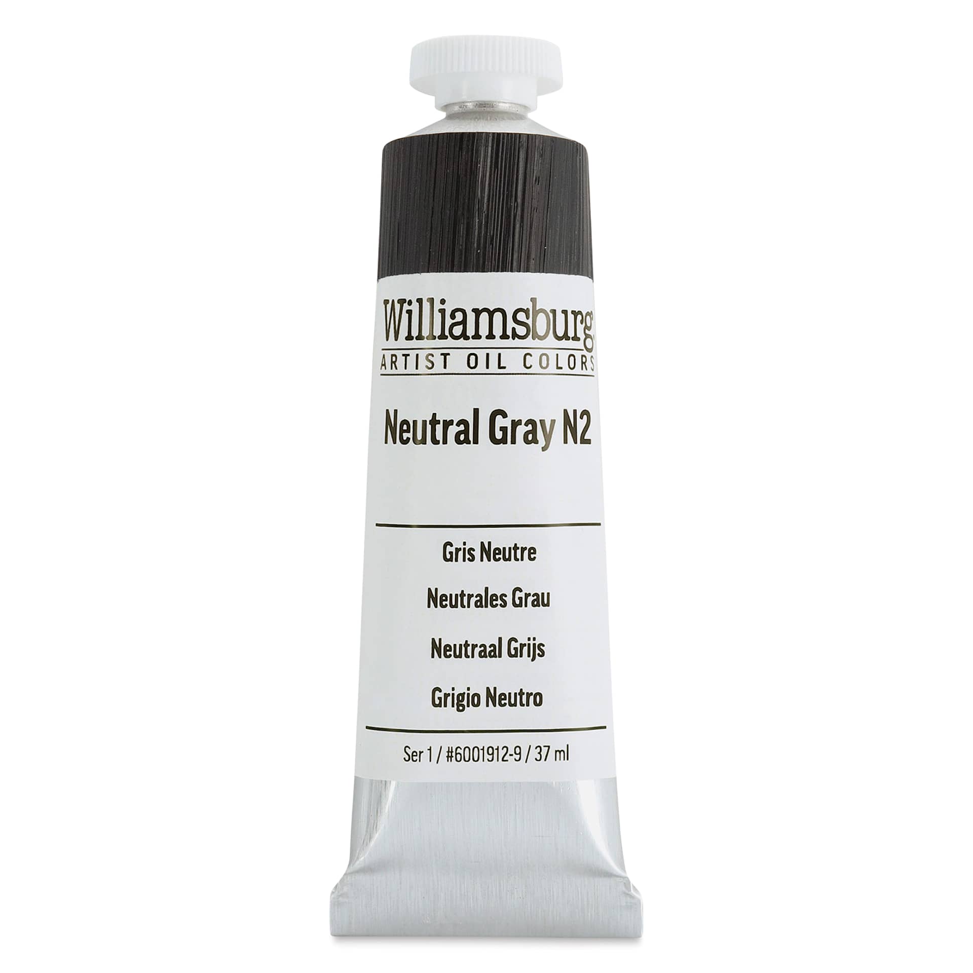 Williamsburg Handmade Oil Paints - Neutral Gray, Set of 4, 37 ml Tubes (Neutral Gray N2 Tube)