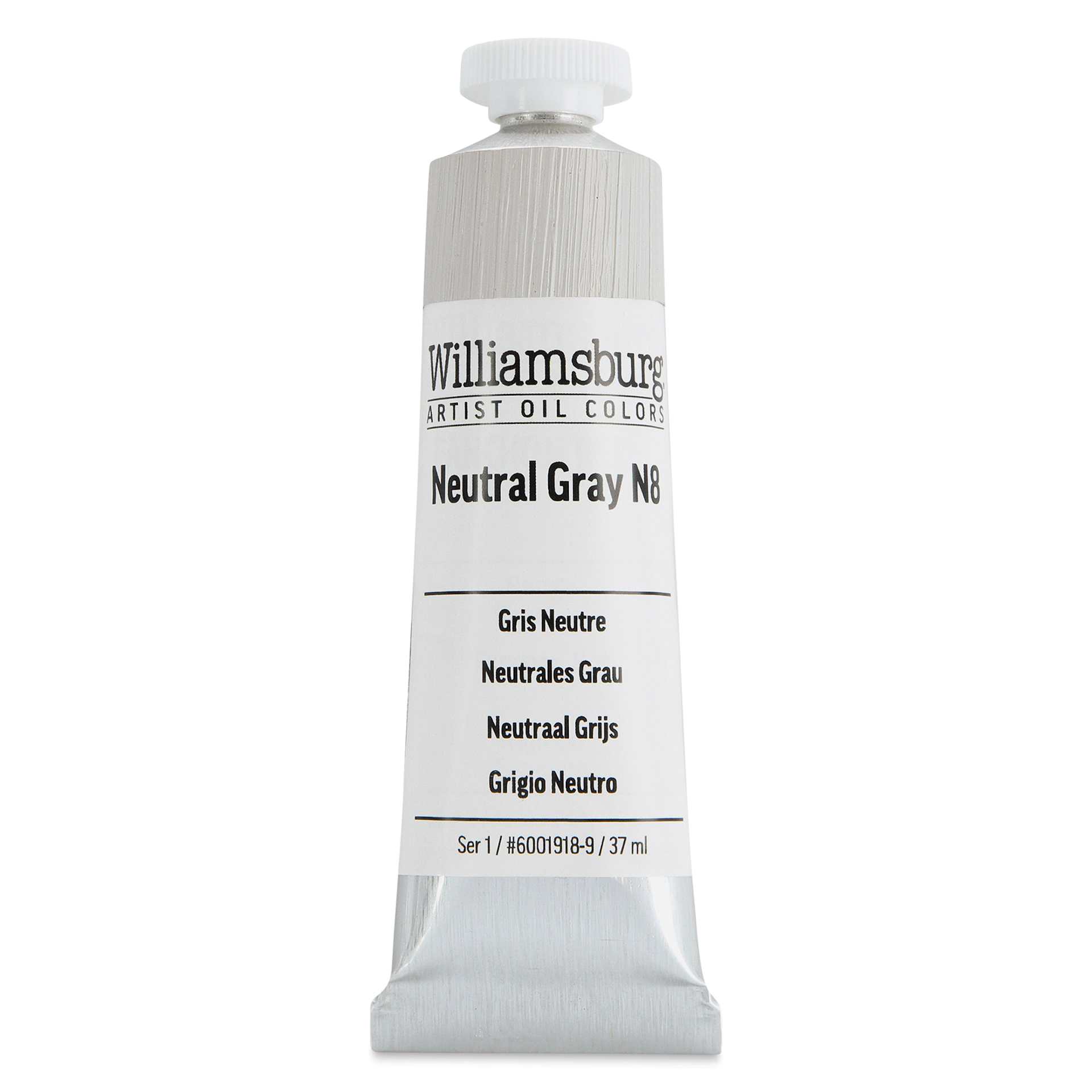 Williamsburg Handmade Oil Paints - Neutral Gray, Set of 4, 37 ml Tubes (Neutral Gray N8 Tube)