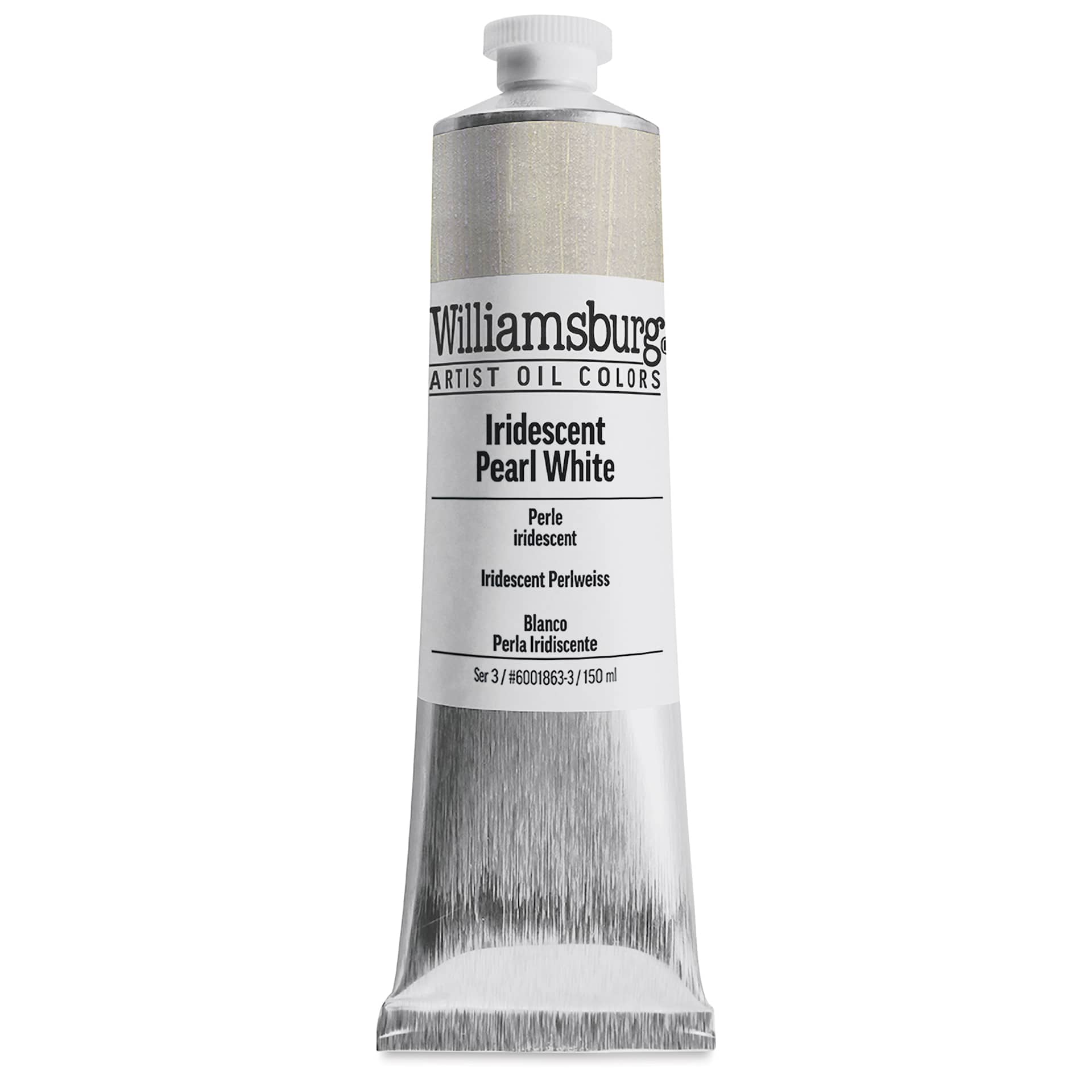 Williamsburg Handmade Oil Paints - Iridescent Pearl White, 150 ml tube